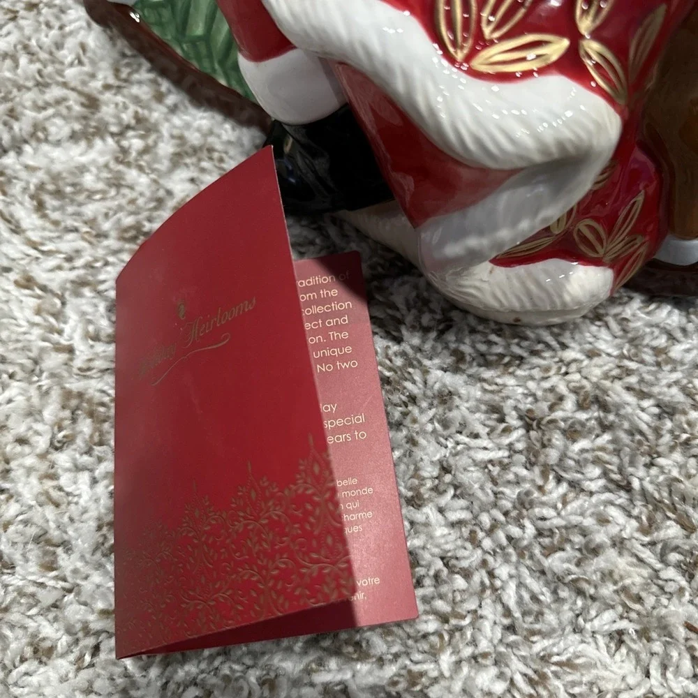 NEW  Waterford Holiday Heirlooms Nostalgic Rocking Horse Santa Cookie 12